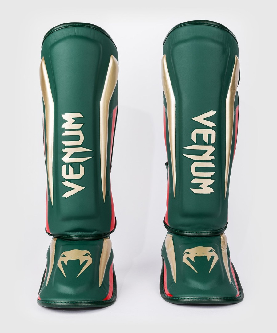 venum elite schienbeinschoner – grün – sonderedition
