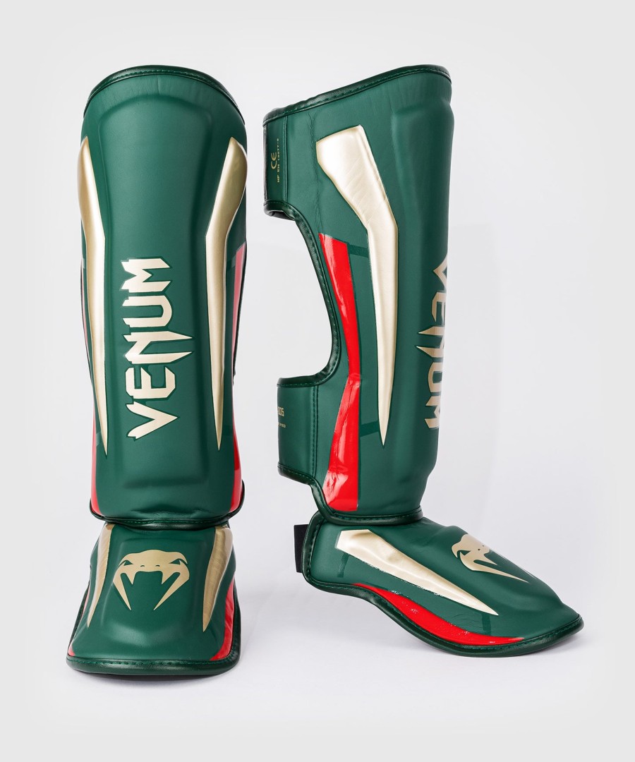 venum elite schienbeinschoner – grün – sonderedition