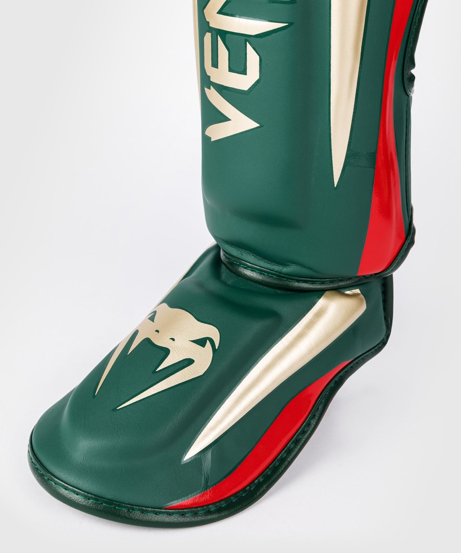 venum elite schienbeinschoner – grün – sonderedition