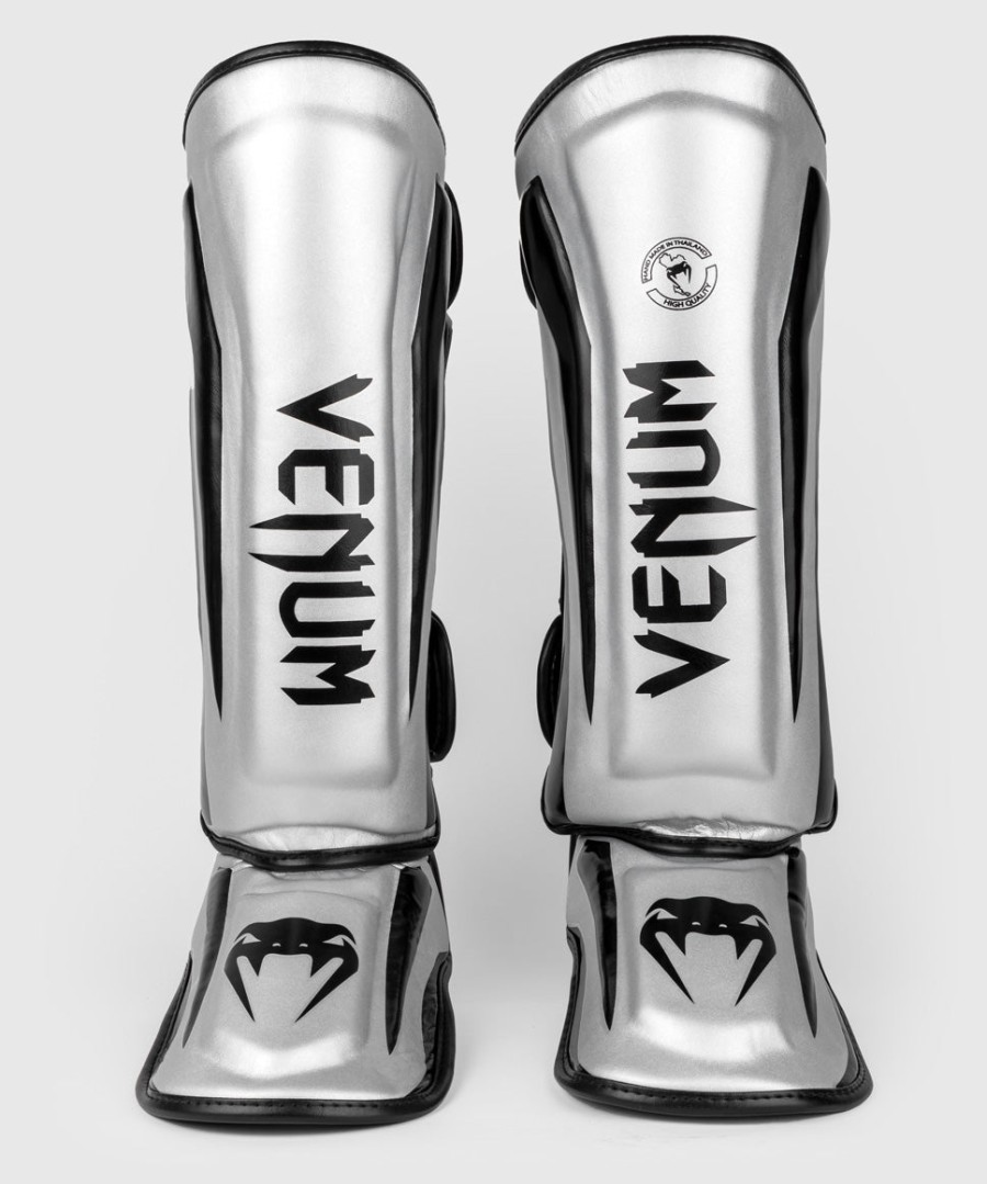 venum elite standup schienbeinschoner - silberschwarz