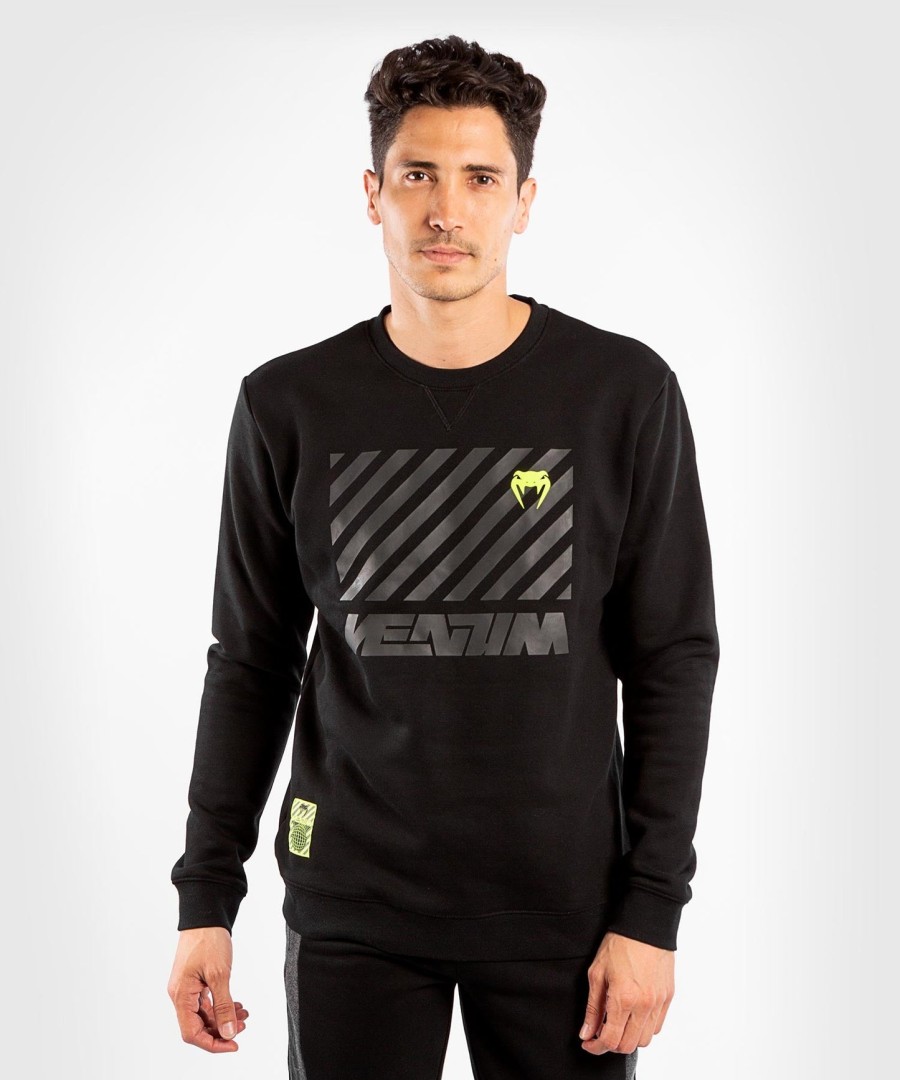 venum stripes rundhals-sweatshirt – schwarz