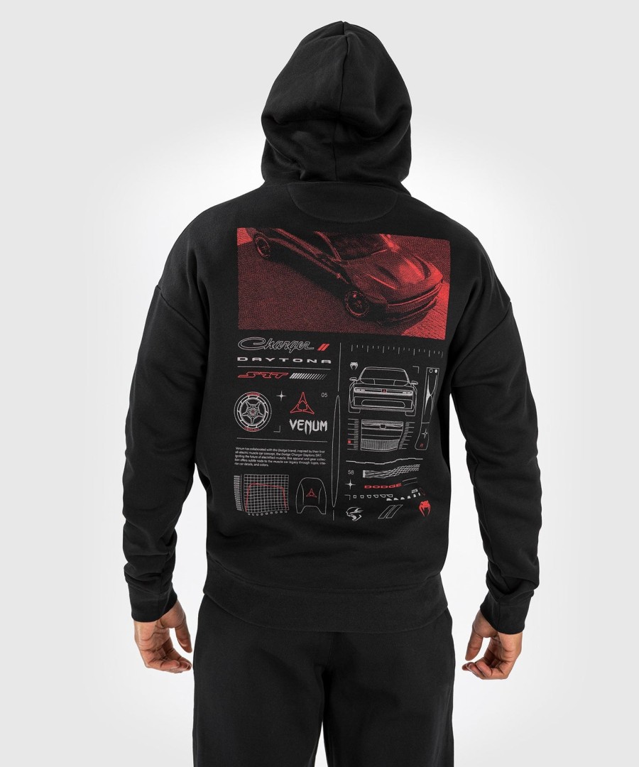 venum x dodge banshee unisex-pullover-hoodie mit print – schwarz