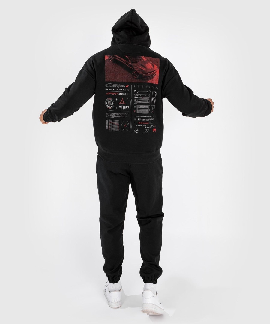 venum x dodge banshee unisex-pullover-hoodie mit print – schwarz