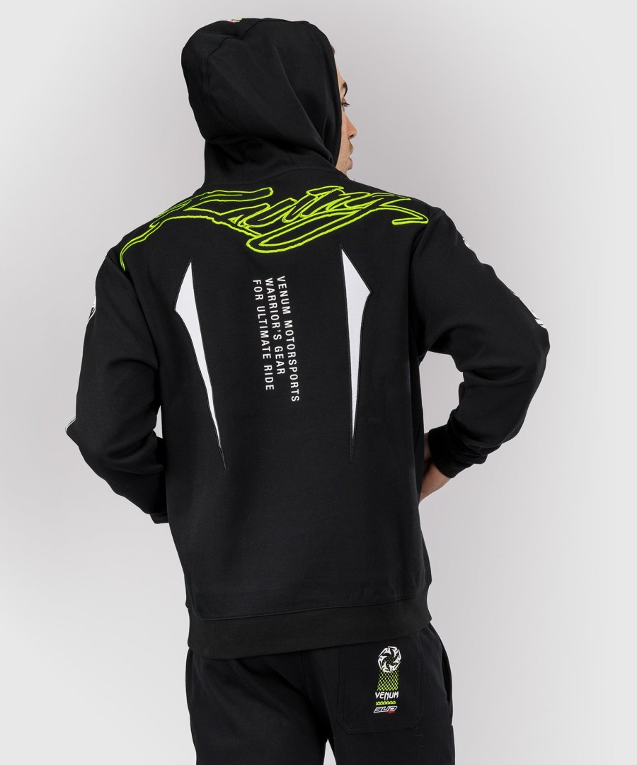 venum x bud racing herren-hoodie – schwarzweißhellgrün