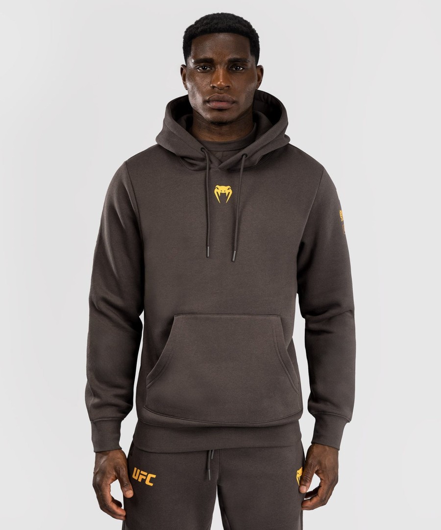 ufc fusion by venum fight week herren-pullover-hoodie – uni-erdbraun