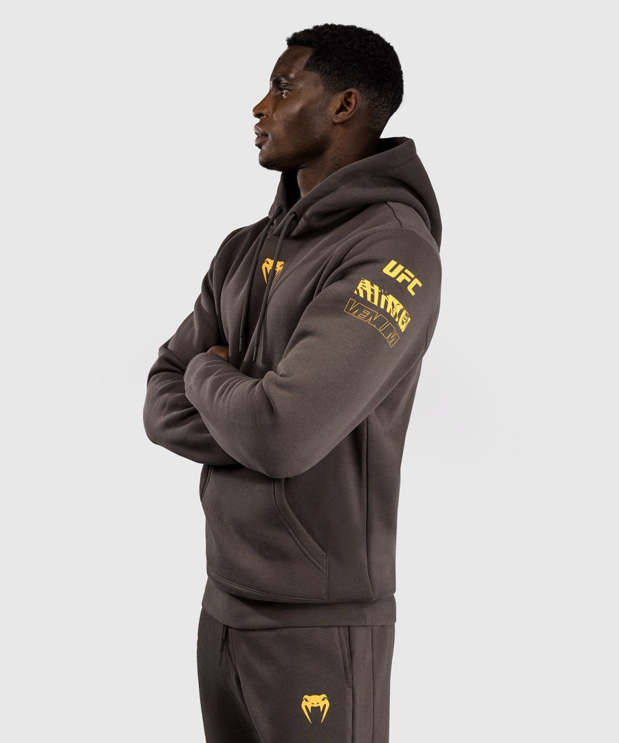 ufc fusion by venum fight week herren-pullover-hoodie – uni-erdbraun
