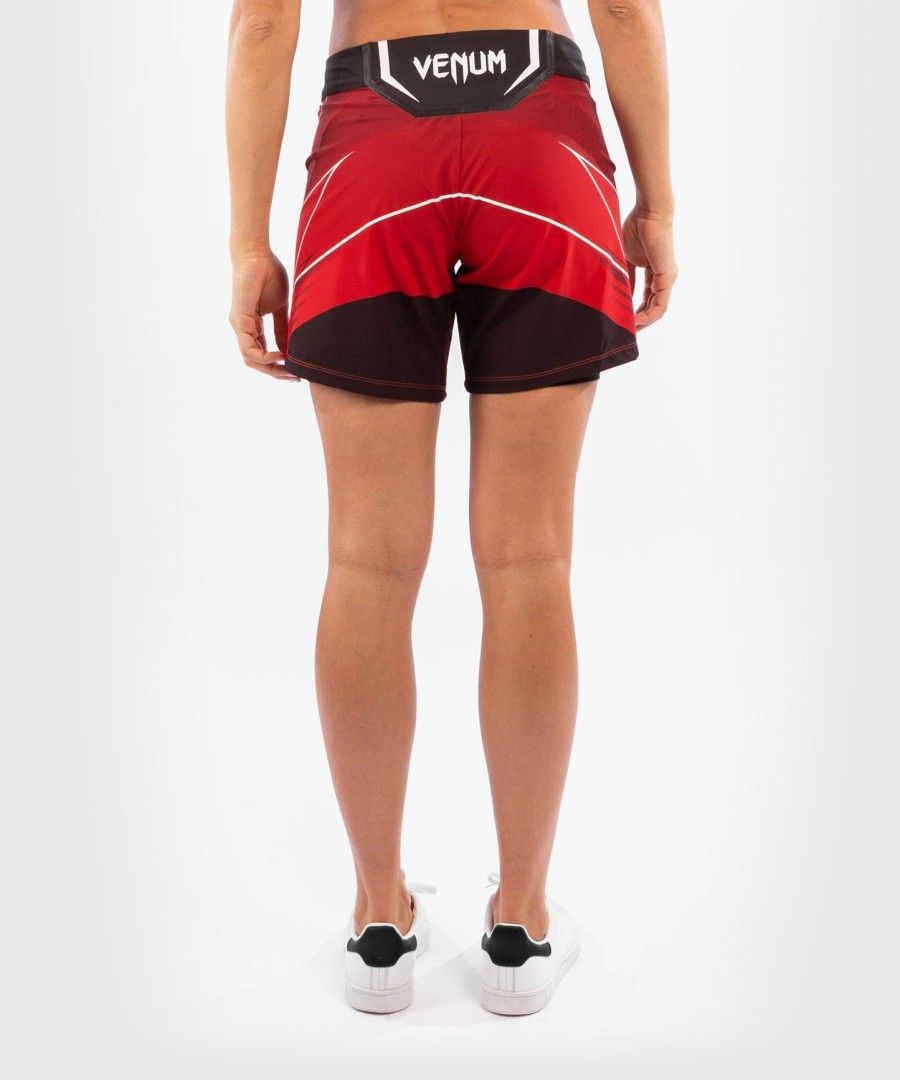 ufc venum authentic fight night damenshorts – lange passform – rot