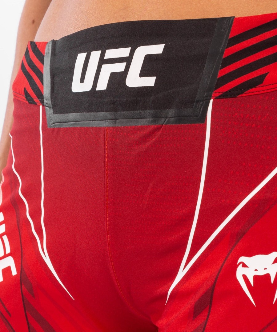 ufc venum authentic fight night damenshorts – lange passform – rot
