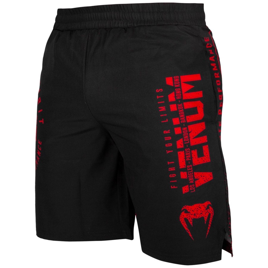 venum signature trainingsshorts – schwarzrot