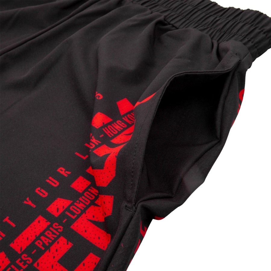 venum signature trainingsshorts – schwarzrot