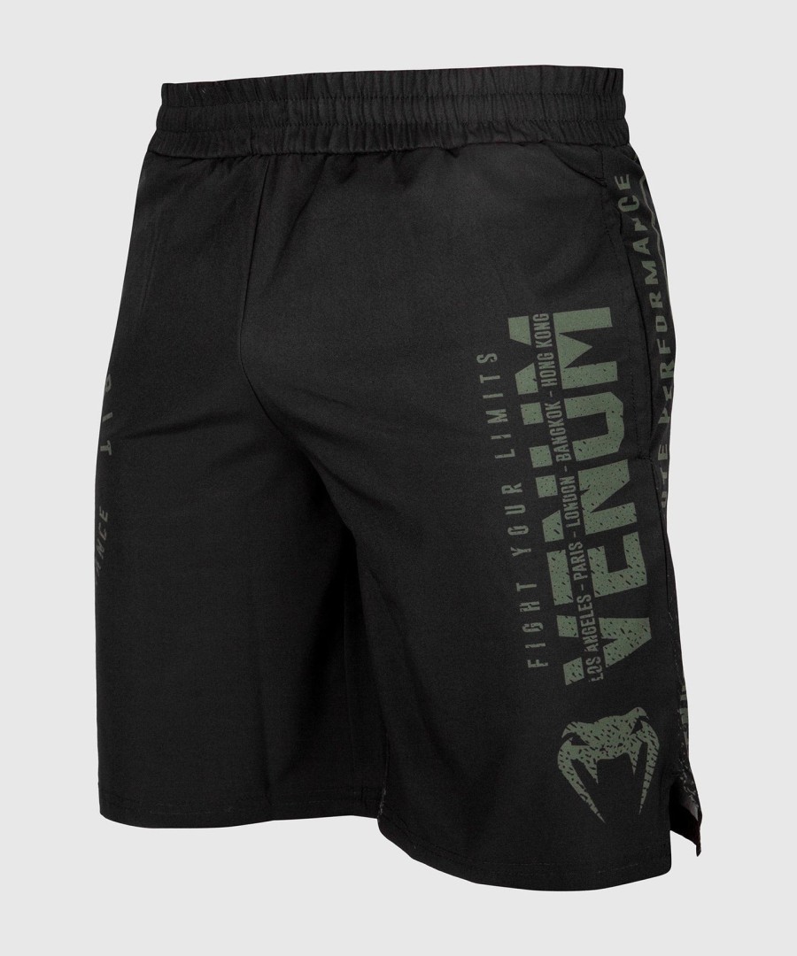 venum signature trainingsshorts – schwarzkhaki – exklusiv