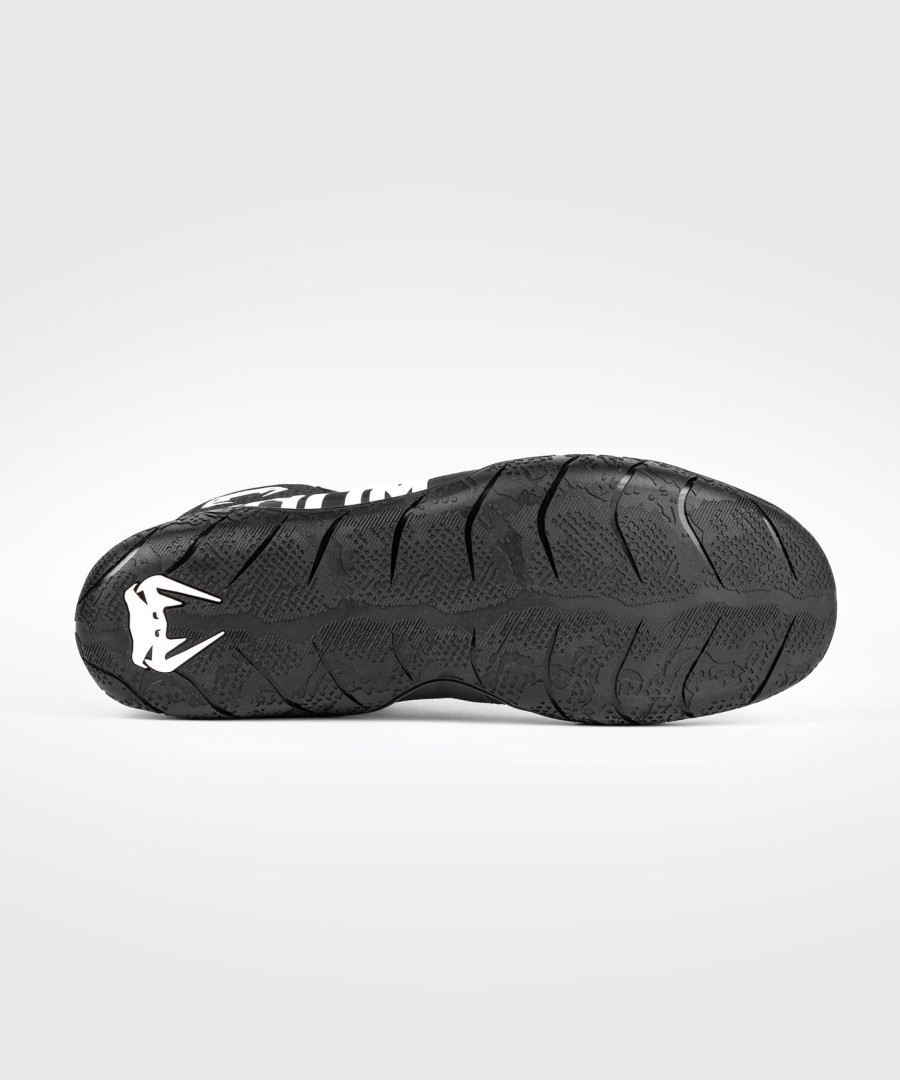 venum elite wrestlingschuhe - schwarzweiß