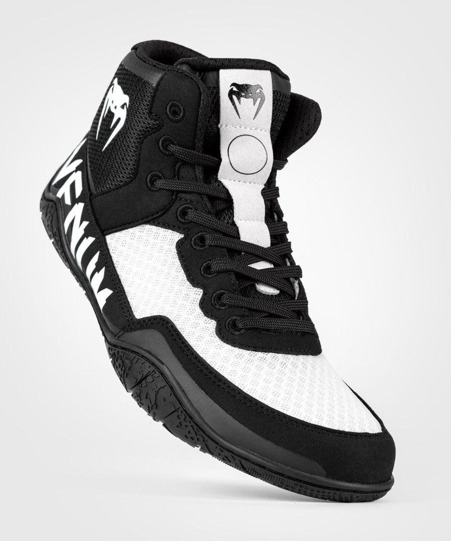 venum elite wrestlingschuhe - schwarzweiß