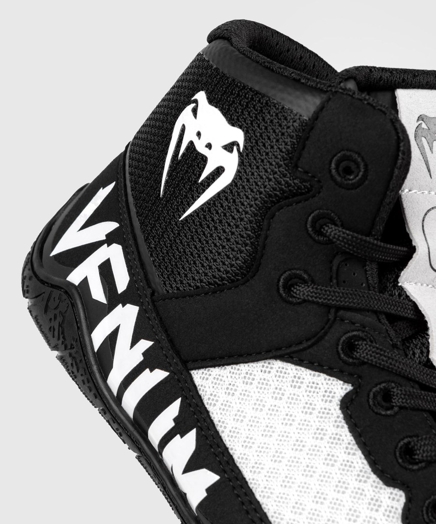 venum elite wrestlingschuhe - schwarzweiß