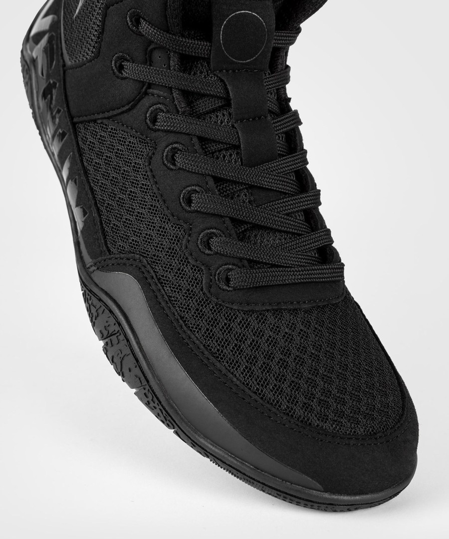 venum elite wrestlingschuhe - schwarzschwarz