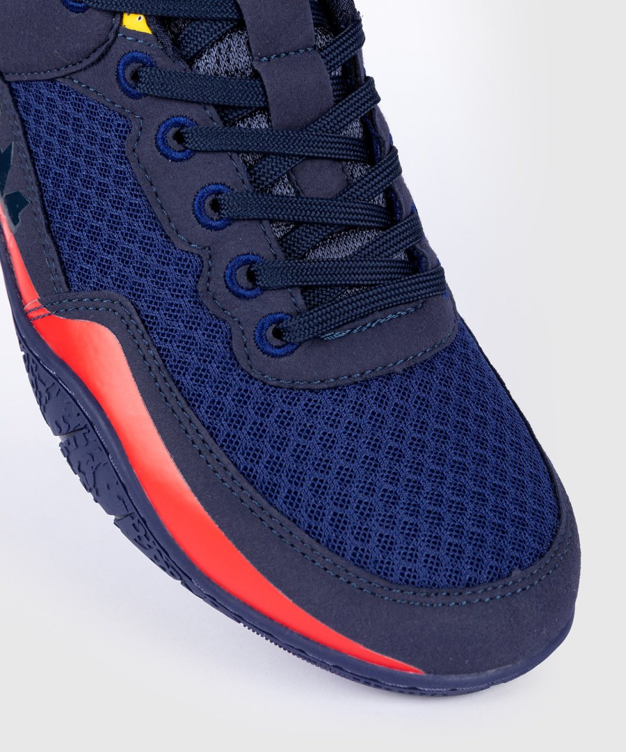 venum elite wrestlingschuhe - blaugelb