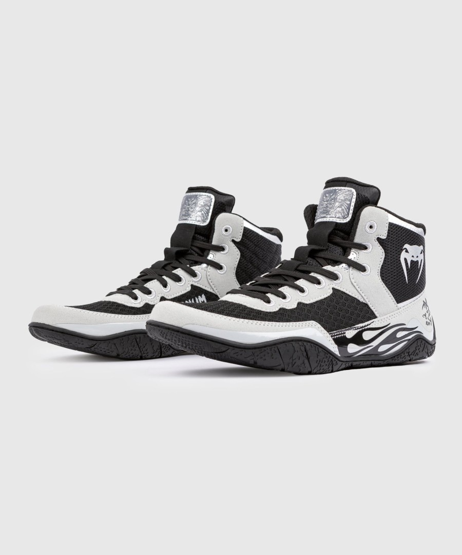 venum x dodge demon 170 wrestlingschuhe – grau